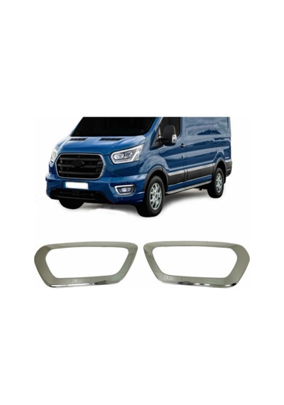 Ford Transit Krom Sis Farı Çerçevesi 2019 ve Üzeri   2Prç