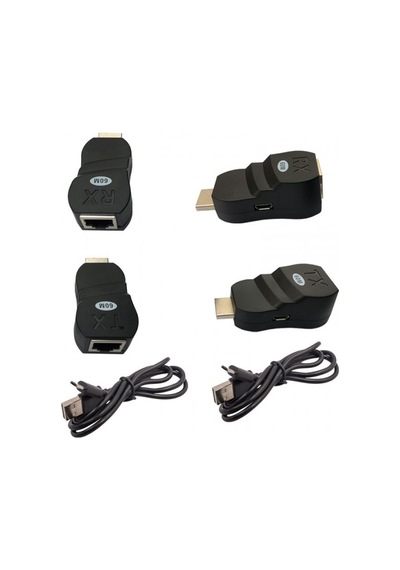 Hdmı Extender Rj45 To Hdmı Extender Cat5/cat6 60m Extender Çevirici V1.4
