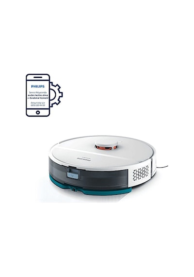 Philips HomeRun XU2000/22 2000 Serisi Aqua Akıllı Robot Süpürge Beyaz