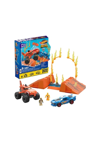 Mega Bloks Hot Wheels HKF88 Smash N Crash Tiger Shark Çarpışma Seti 245 Parça