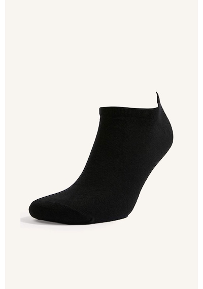 Defacto Erkek 10lu Pamuklu Sneaker Siyah Çorap I3490axnsbk23 Siyah-bk23