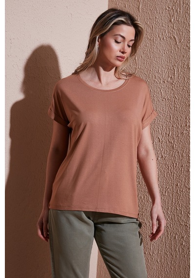 Fashion Friends Bayan T Shirt 26y0194k1 Kahve