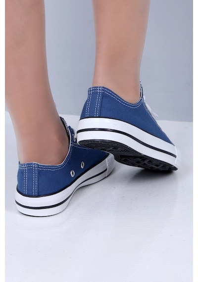 SkyHike Keten Mavi Kısa Rahat Sneaker Spor Ayakkabı Mavi
