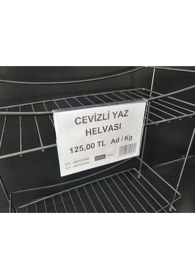 10 Adet Pvc Şeffaf Etiketlik 10x7 Cm Tele Cama Geçme Asma Takılan