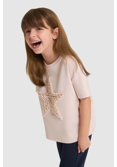 U.S. Polo Assn.  Kız Çocuk Açık Pembe Tişört 50325658-vr078 Acık Pembe