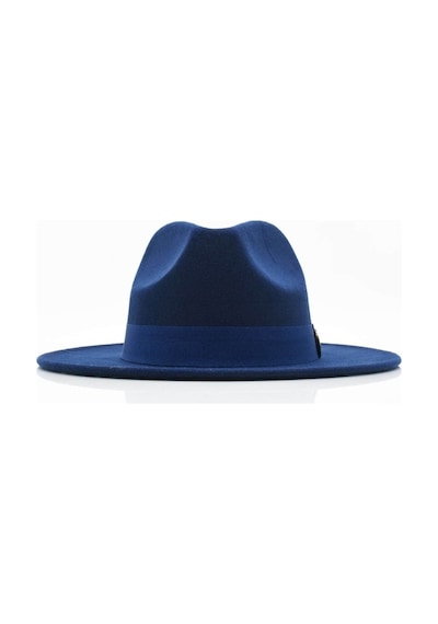 Külah Erkek Fedora Şapka-Lacivert-Lacivert-Standart