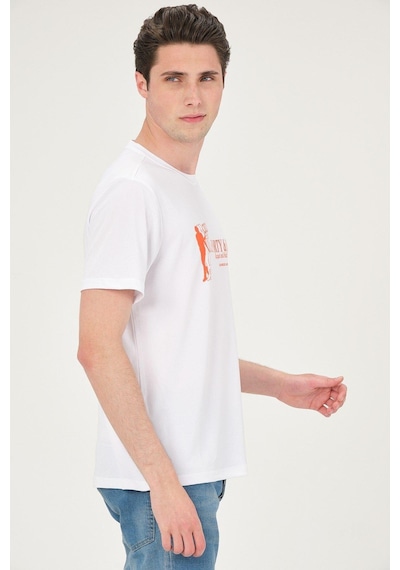 Rich Erkek Basic T-shirt Tşört Beyaz