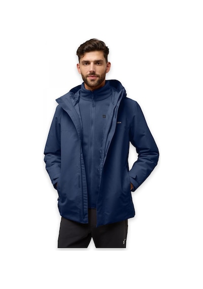 Jack Wolfskin A61864 Altenberg 3ın1 Jkt M Erkek Mont Lacivert