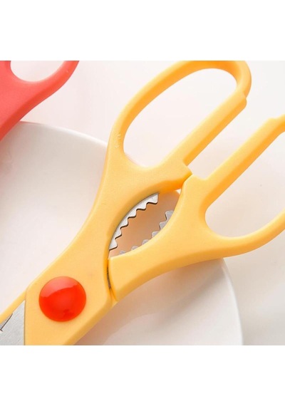 Çok Amaçlı Mutfak Makası, Plastik, Paslanmaz Çelik Sarı