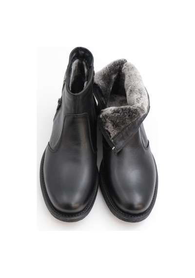 Nesilshoes Nesil Shoes Thrtrk 905 Siyah Hakiki Deri Kauçuk Taban Erkek Bot