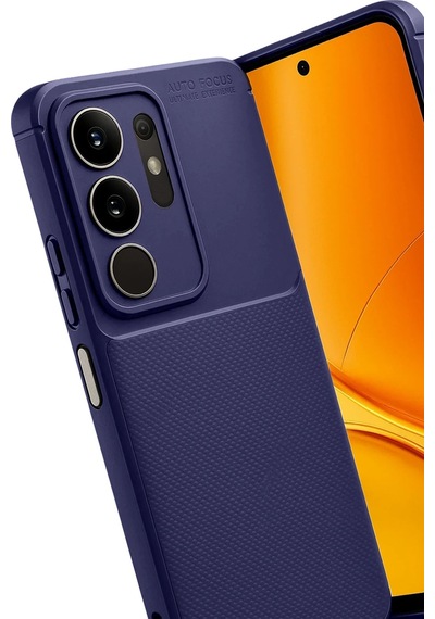 Newface - 627 - Vivo Y29 4g Auto Focus Karbon Kapak - Csmo-tex - - Lacivert