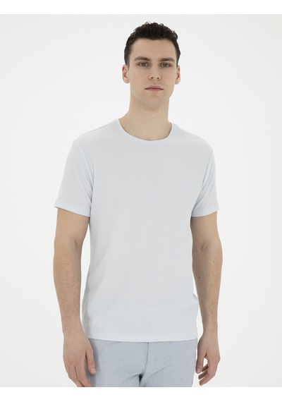 Pierre Cardin Erkek Buz Mavisi Tişört 50288914-vr095 Buz Mavi