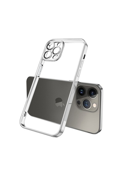 Apple Uyumlu iPhone Ally Fashion Series 13 Pro 6.1inç Kilif Renkli Kenar Lazer Çerçeveli Silikon