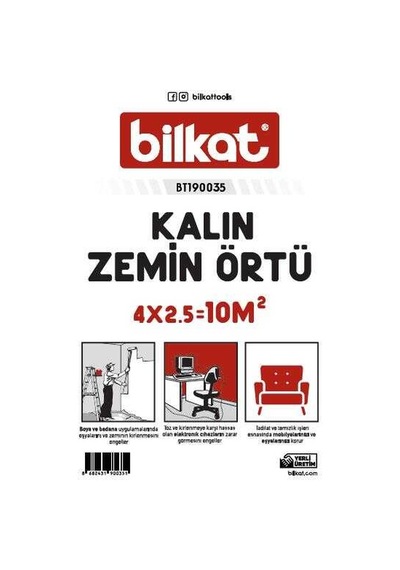 Bilkat Koruyucu Örtü Kalın 10 M2