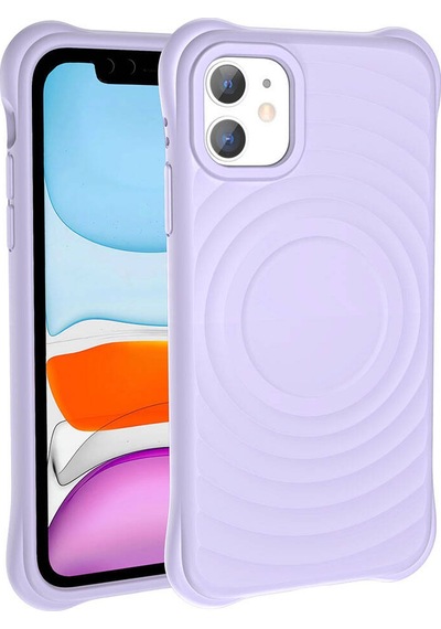 Apple Uyumlu iPhone 11 M-safe Şarj Özellikli Airbagli Mat Görünümlü Zore Hepi Kapak Siyah