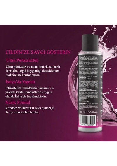 İntimateline Luxuria Feel Anal 150 Ml Kayganlaştırıcı Jel