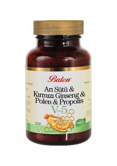 Arı Sütü Kırmızı Ginseng Polen Propolis 60 Tablet