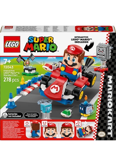 LEGO® Super Mario™: Mario Kart™ – İnteraktif LEGO® Mario™ ve Standard Kart 72043 - 7 Yaş ve Üzeri Çocuklar için Oyuncak Yapım Seti (278P) LEGO® Super Mario™: Mario Kart™ – İnteraktif LEGO® Mario™ ve Standard Kart 72043 - 7 Yaş ve Üzeri Çocuklar için Oyuncak Yapım Seti (278P)