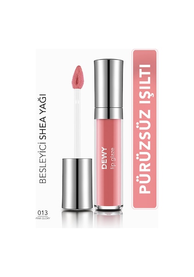Flormar Besleyici Dudak Parlatıcısı - Dewy Lip Glaze - 013 Pink Glory-8682536068253