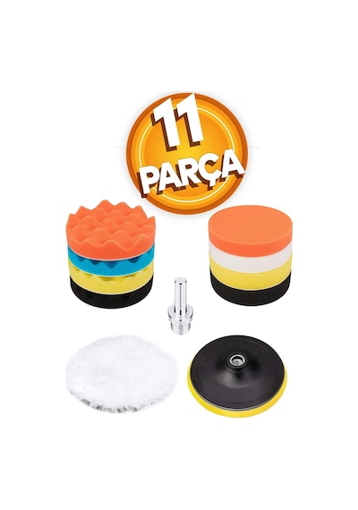 Pasta Cila Polisaj Süngeri Pedi Seti 115 Mm Otomotiv Parlatıcı 1