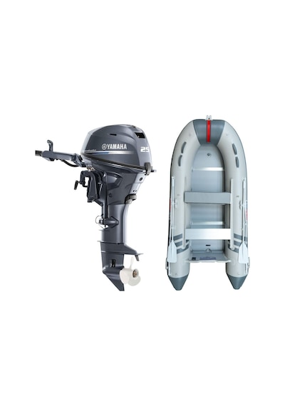 Marinport 4.30 Ahşap Taban Şişme Bot + Yamaha 25 Hp Deniz Motoru