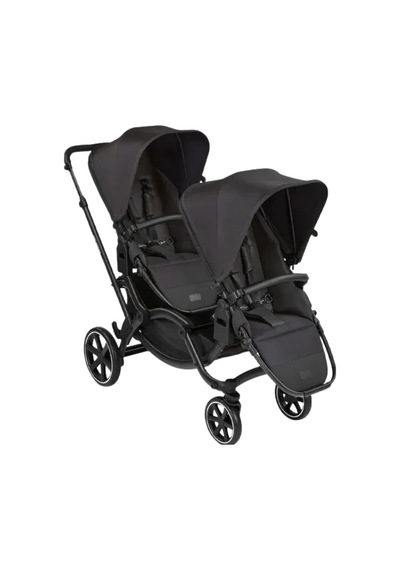 Abc Design Zoom2 Coal Travel Set - Özel Seri İkiz Bebek Arabası Siyah Ana Kucaklı Seyahat Seti