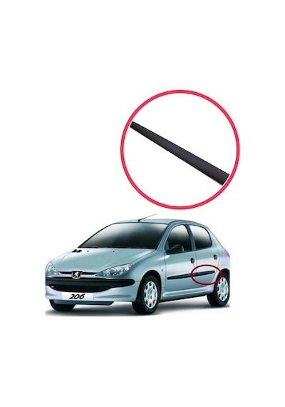 Sol Arka Kapı Bandı Çıtası Peugeot 206 206+ 1998-2013 İçin