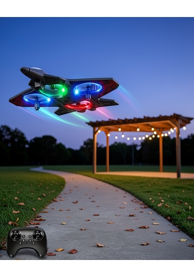 Uzaktan Kumandalı Led Işıklı Drone 360 Derece Dönüş