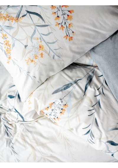 Cotton Box Çift Kişilik Nevresim Takımı Hiedra Indigo