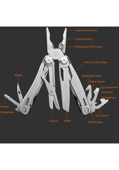 Grand Kamp Harvest Ghk8 No Moq Multi Tool Gümüş