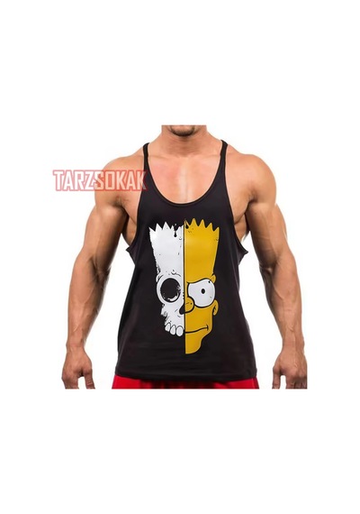 Tarzsokak Gym Tank Top Fitness Sporcu Atleti Gym107 Siyah