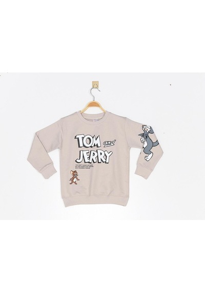 Modalı Çocuk Tom And Jerry Rtr0007 Baskılı Sweatshırt
