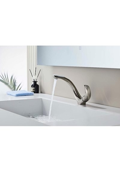 Elıte Kısa Lavabo Bataryası Mat Nıkel Nikel