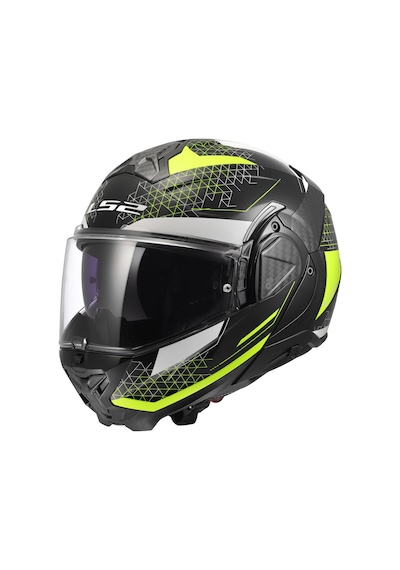 Ls2 Advant 2 Astral Çene Açılır Kask Neon Sarı - Siyah
