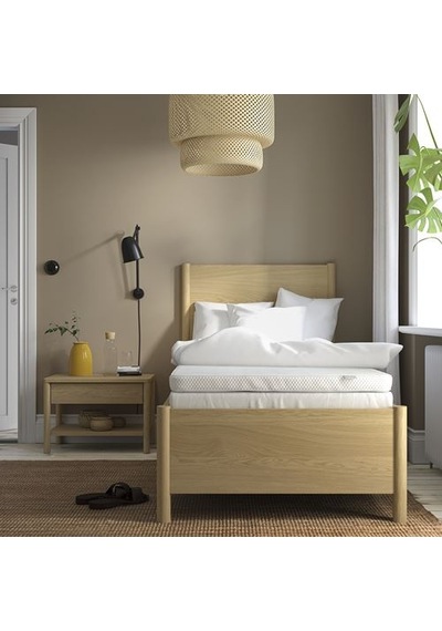 Ikea Norrsele Tek Kişilik Yatak Pedi, Beyaz, 90x200 Cm
