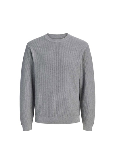 Jack & Jones Jprblaconnor Knıt Crew Neck Gri