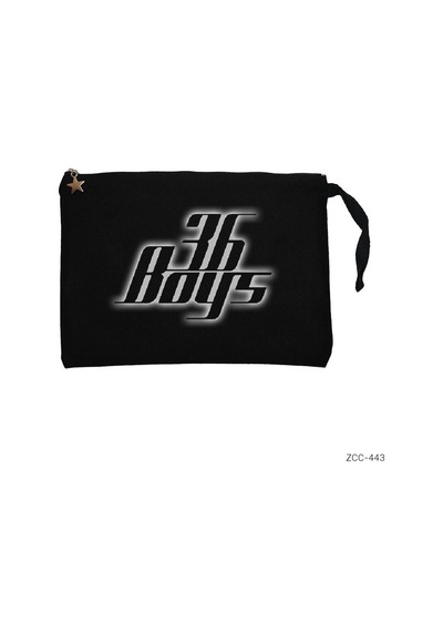 Zepplin Giyim 36 Boys Siyah Clutch Astarlı Cüzdan / El Çantası