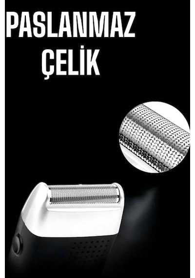 Tıraş Makinesi Islak Ve Kuru Kullanıma Uygun Kablosuz Taşınabilir