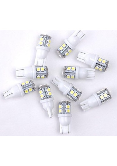 K Jıngkelaı Jklcom T10 Led-ampul 20 Adet T10 3528 10 Smd Led Ampul W5 W 921 16 T10 Kamalı 10-smd Led Ampul