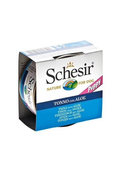 Schesir Jelly Ton Balığı Ve Aloe Vera Jöle İçinde Yavru Köpek Konservesi 150g