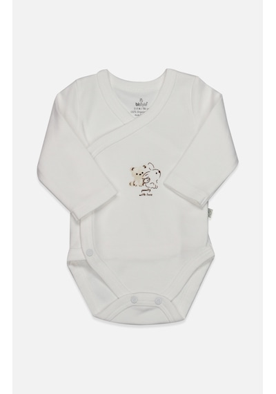 Bistyle Kruvaze Body Uzun Kol With You Family 17145 Bej