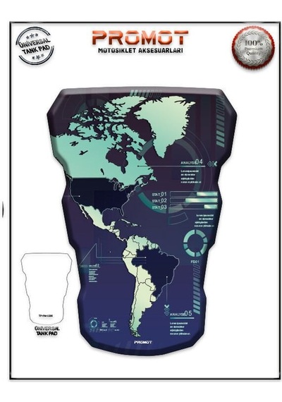Universal Motosiklet Tank Pad 3d Sticker 0398 Diğer