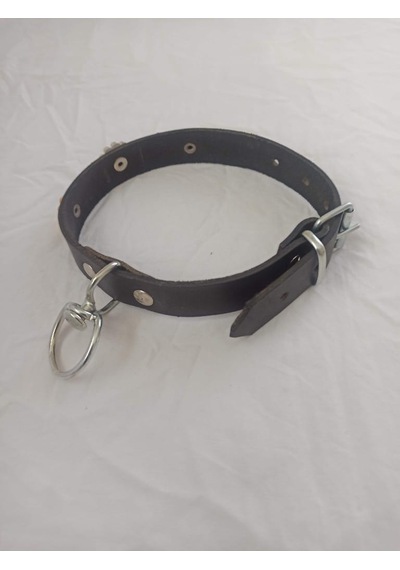 Deri Süslü El İşlemeli Köpek Tasması