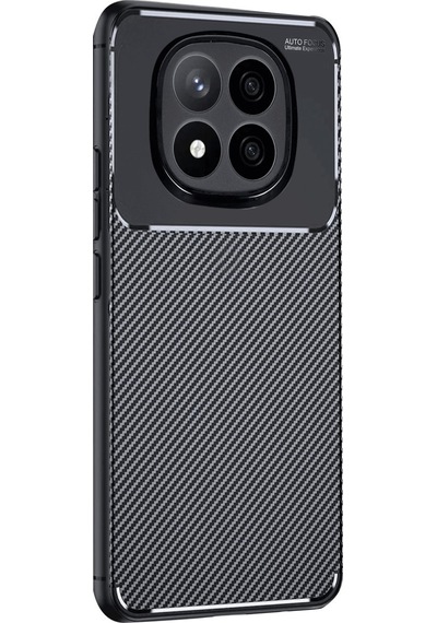 Xiaomi Redmi Note 15 Pro Plus 5g Uyumlu Kılıf Karbon Tasarım Kamera Korumalı Silikon Telefon Kılıfı Siyah