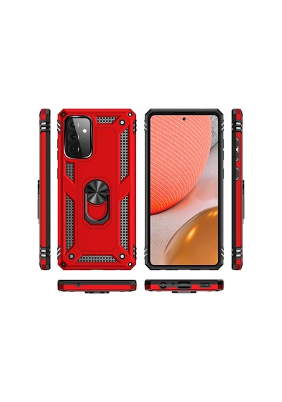Samsung Galaxy Uyumlu A52 Kilif Yüzüklü Zirh Tank Vega 493922876