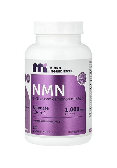 Micro Ingredients, Nmn, 120 Vegetarian Capsules