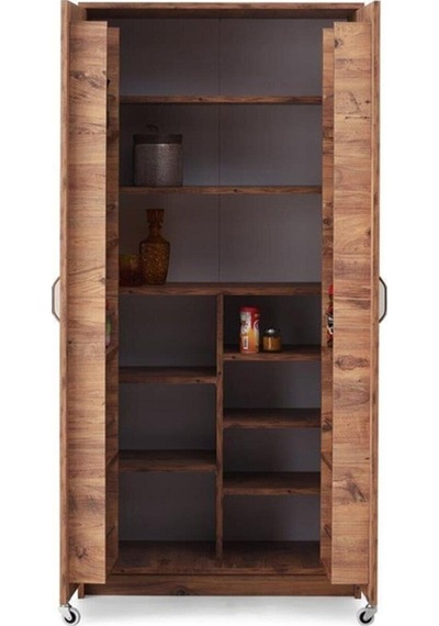 Ekonomik 2 Kapılı Mutfak Kiler Erzak Dolabı 86X50X180 (531811051)