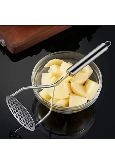 Patates Ezici Lüks Paslanmaz Metal Patates Ezici Püre Yapıcı Çelik