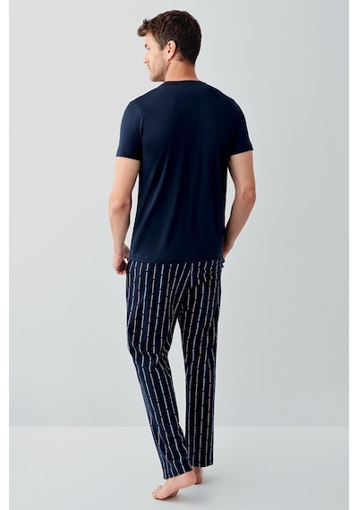 Arnetta Erkek Lacivert Pijama Takım Ar3679-s-v1 Lacivert