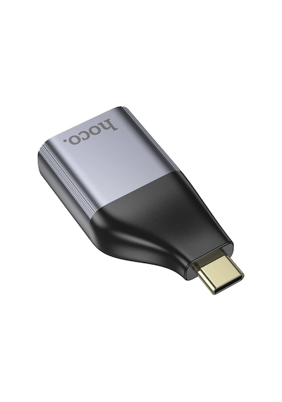 Hoco. Ua35 Tak Çalıştır Type-c To Rj45 100mbps Ethernet Dönüştürücü - Gri